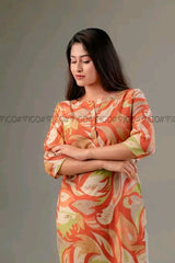 ORANGE BREEZE BEAUTY | PREMIUM KURTI