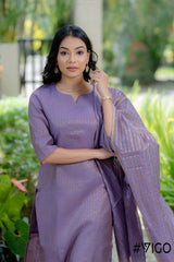 VIGO EVERYDAY ELEGANCE LAVENDER KURTA SET