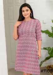 Ikat Essence Dress in Petal Pink