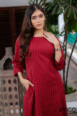 PRETTYGARDEN STRIPED LONG DRESS