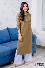 GREEN BREEZY CHIC EMBROIDERY