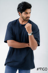 BLUE OVERSIZED T SHIRT