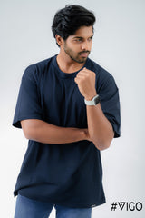 BLUE OVERSIZED T SHIRT