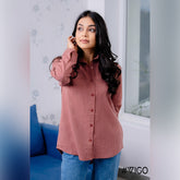 MAROON CHECK LONG SLEEVE SHIRT