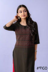 GREEN BREEZY CHIC EMBROIDERY