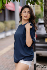 BLUE OVERSIZED T SHIRT