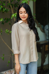 LONG SLEEVE BEIGE SHIRT