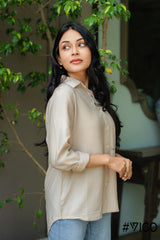 LONG SLEEVE BEIGE SHIRT