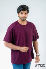 TYRIAN PURPLE OVERSIZED T SHIRT