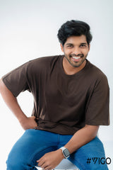 BROWN OVERSIZED T SHIRT