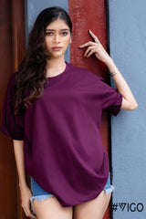 TYRIAN PURPLE OVERSIZED T SHIRT