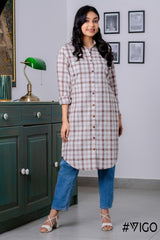 SKYLINE CHECK SHIRT KURTA