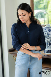 LONG SLEEVE BLUE SHIRT