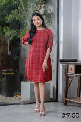 CHECKED RED CHACK CLASSY DAZZLING