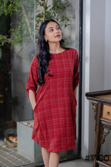 CHECKED RED CHACK CLASSY DAZZLING