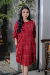 CHECKED RED CHACK CLASSY DAZZLING