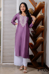 ROMAN CHIKANKARI KURTA