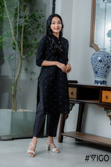 BLACK CHARM PURE COTTON CO-ORD SET