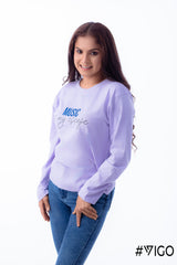 LAVENDER LONG SLEEVE COTTON TEES