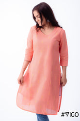 PINK BEAUTY PURE COTTON KURTI