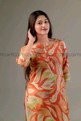 ORANGE BREEZE BEAUTY | PREMIUM KURTI