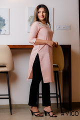 PINK COTTON KURTI