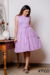 ORCHID SUMMER PETAL SLEEVELESS FROCK