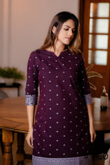 VIGO EBONY MAROON COTTON KURTI
