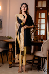 BLACK AURA ETHNIC KURTA SET