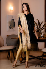 BLACK AURA ETHNIC KURTA SET