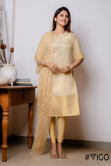 GOLDEN AURA ETHNIC SET
