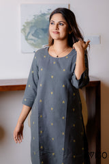 CHARM GREY COTTON CO-ORD SET