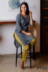 CHARM GREY COTTON CO-ORD SET