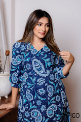LUNA INDIGO FLAIR FROCK