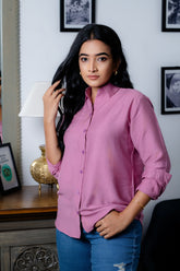 LONG SLEEVE PINK SHIRT