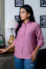 LONG SLEEVE PINK SHIRT