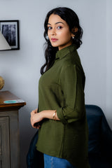 LONG SLEEVE GREEN SHIRT