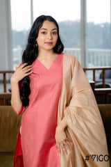 VIGO EVERYDAY ELEGANCE PINK KURTA SET