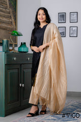 BLACK AURA ETHNIC KURTA SET