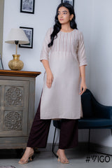 TRENDY TUNIC EMBROIDERY COLLECTION DARK ONION BACH KURTA