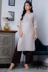 TRENDY TUNIC EMBROIDERY COLLECTION DARK ONION BACH KURTA