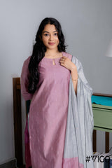 VIGO EVERYDAY ELEGANCE ONION PINK KURTA SET