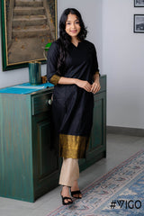 BLACK AURA ETHNIC KURTA SET