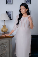 TRENDY TUNIC EMBROIDERY COLLECTION DARK ONION BACH KURTA