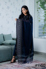 BLACK EVERYDAY ELEGANCE FULLY COTTON KURTA SET