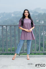 COTTON CLASSIC PINK SHORT KURTA