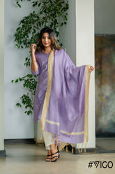 VIGO EVERYDAY ELEGANCE LAVENDER KURTA SET