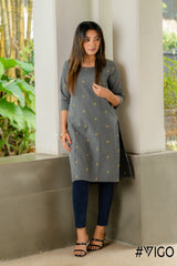 BREEZE BEAUTY LIGHT GARY COTTON KURTI