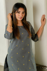 BREEZE BEAUTY LIGHT GARY COTTON KURTI