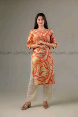 ORANGE BREEZE BEAUTY | PREMIUM KURTI